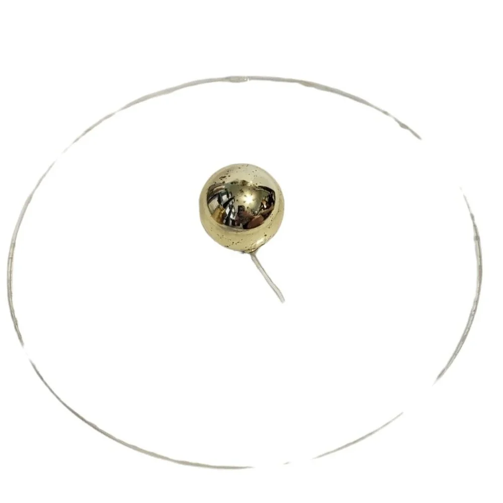 Ice Bucket Gold-toned Handle Acrylic Lid 8 x 8 Inches Round Unbranded Vintage